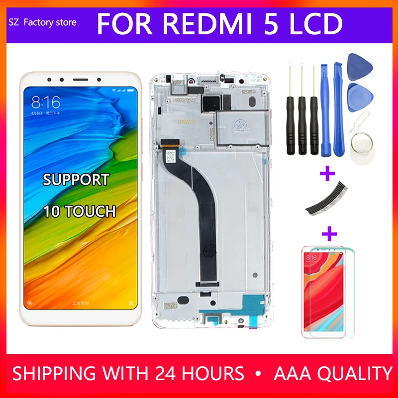 Сменный экран 5 7 дюйма для Xiaomi Redmi ЖК дисплей и сенсорный дигитайзер рамка в сборе
