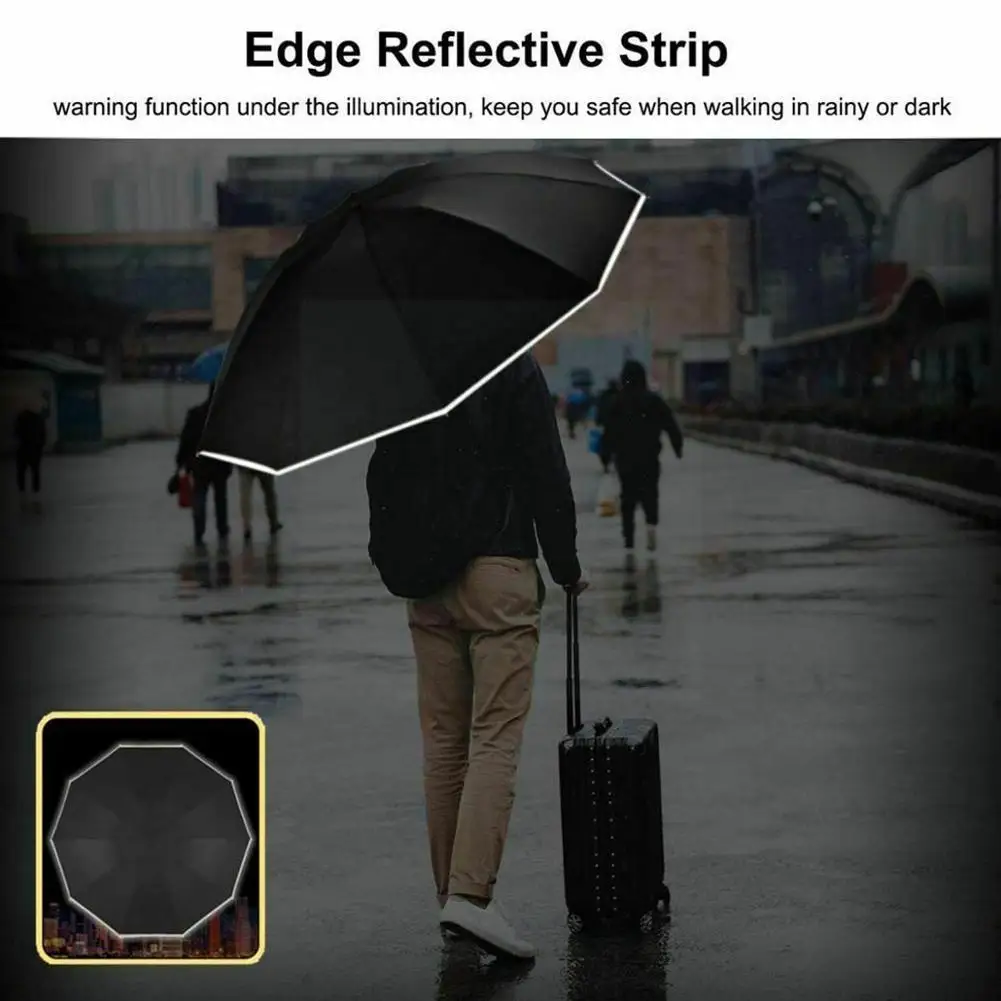 Светоотражающий автоматический зонт с автоматическим открыванием и закрытием