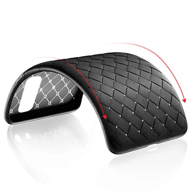 

Phone Case For OPPO A7X Full Protection Cross Woven Soft Leather For OPPO A57 A37 RENO2Z A11 A83 R9P R11S Cover