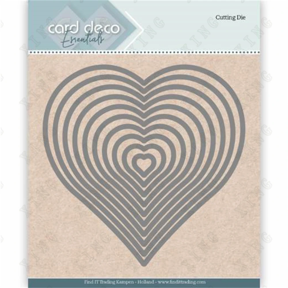 

Heart New Metal Cutting Dies Scrapbook Diary Decoration Stencil Embossing Template Diy Greeting Card Handmade 2022 Hot Sale