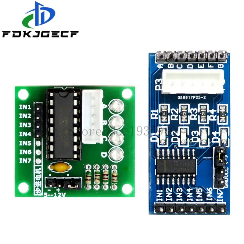 ULN2003 Драйвер шагового двигателя Доска модуль для 5V 4 фазы 5 линия 28BYJ-48 Arduino - купить