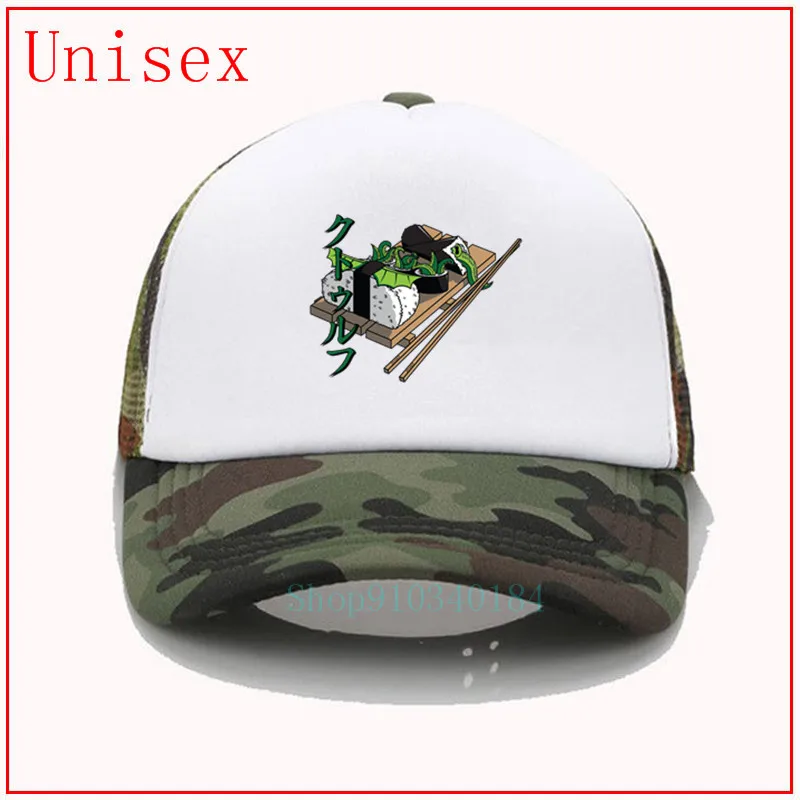 100% хлопок Японская еда кепки бейсболки Cthulhu для суши головные уборы с вышивкой