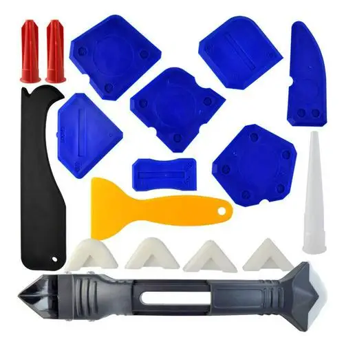 

3/4/8/12/18pcs Silicone Sealant Spreader Spatula Scraper Cement Caulk Removal Tool Kit Window Caulking Finishing Sealant Grout
