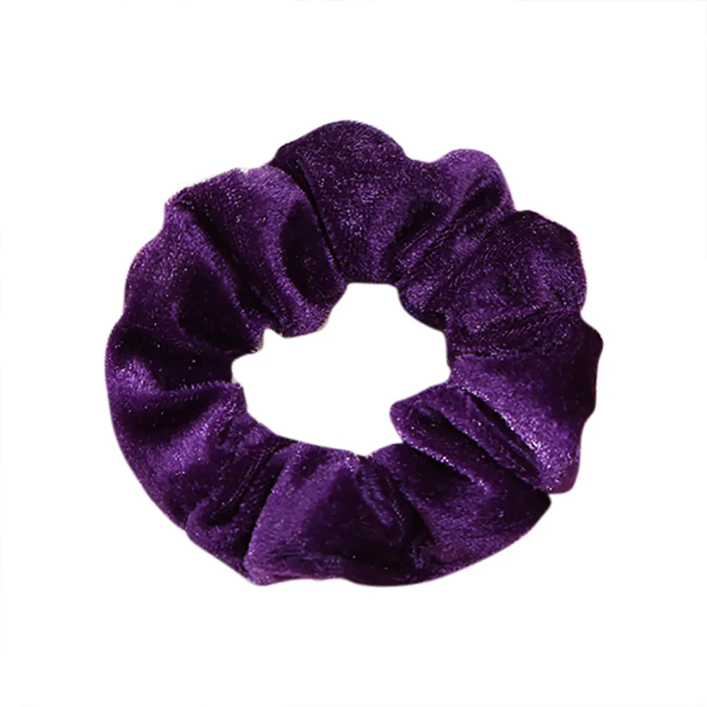 M 1 шт. Velluto Scrunchies Fasce Accessori Per Capelli Donne Ragazze Capelli Elastici Cravatta In Gomma anello corda per cape - Цвет: M