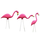 Фигурки Pink Flamingo украшения для двора для сада и огорода, украшения на лужайку