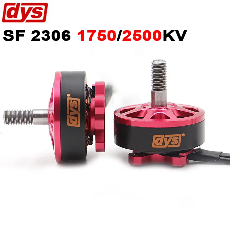 Гоночный бесщеточный двигатель 4 шт./лот DYS SUN FUN SF2306 1750KV 2500KV CW Thread FPV для