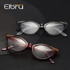 Пресбиопические очки Elbru женские, лёгкие аксессуары для чтения при пресбиопии, с диоптриями + 1,0, + 1,5, + 2,0, + 2,5, + 3,0, + 3,5, + 4,0, +, +