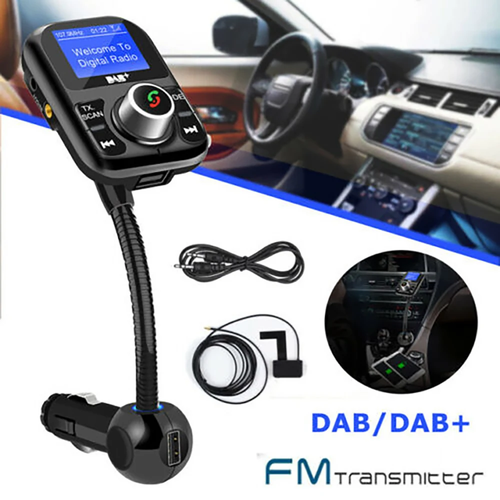 Автомобильный Bluetooth MP3-плеер DAB + цифровой fm-передатчик с поддержкой звонков