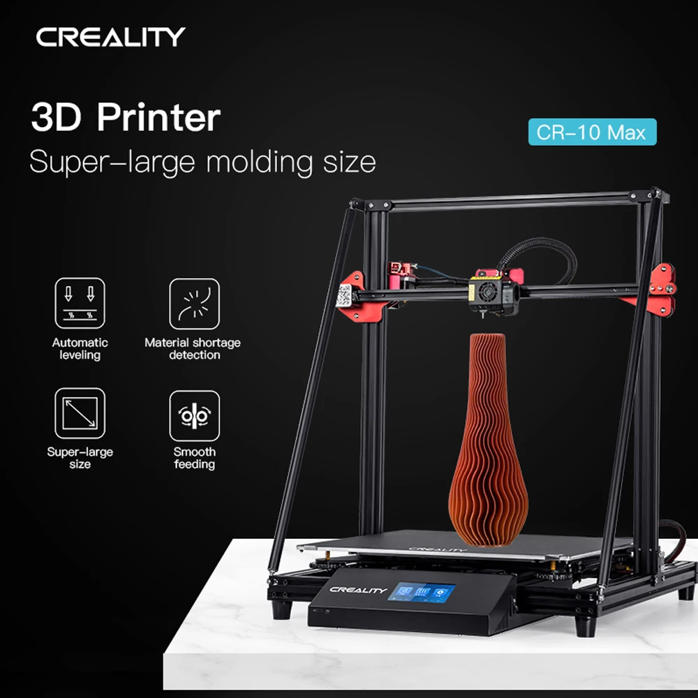 Creality FDM 0 1 мм 17 7*17 7*18 5 дюймов 3d принтер 4 3 ''сенсорный экран для архитектурного