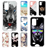 phone case for ulefone armor 7 case silicon floral painted bumper coque for ulefone armor7 cover protective soft tpu fundas etui