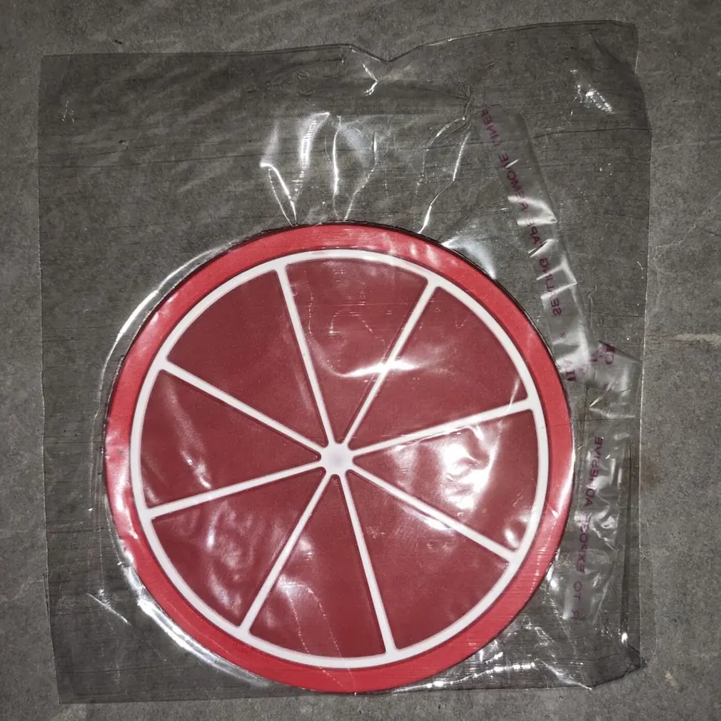 

Colorful jelly fruit shape coaster silicone cup mat Creative non-slip insulation mat coaster