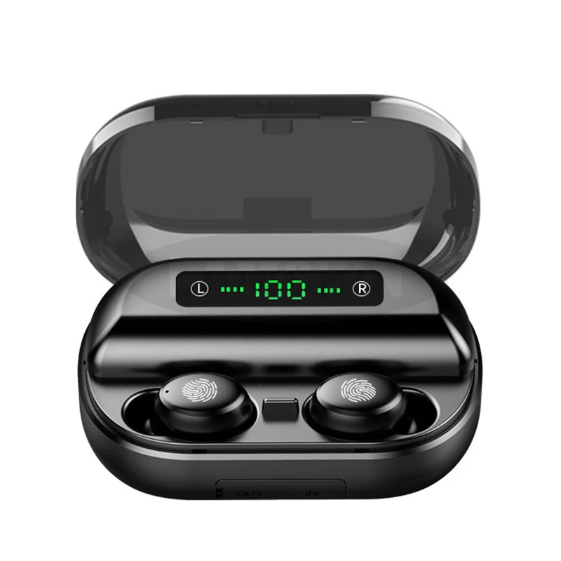 Беспроводные наушники Bluetooth 5,0, IPX7, водонепроницаемые, 9D, стерео, спортивные, TWS, Bluetooth наушники с 4000 мАч, внешний аккумулятор, наушники - Цвет: 9D 4000 mah