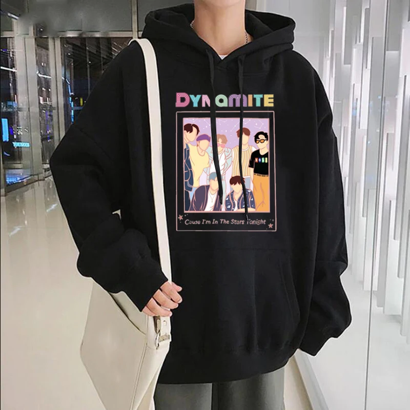 Корейский стиль Harajuku динамит Kpop зимние теплые толстовки для женщин Ullzang уличная