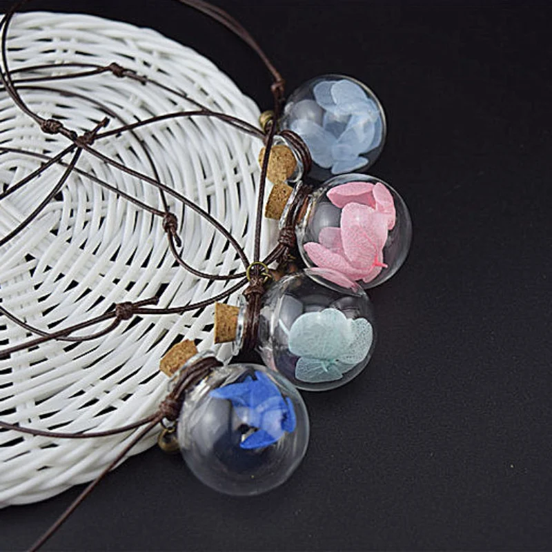 Автомобильный подвесной стеклянный парфюм пустая подвесная бутылка с цветком