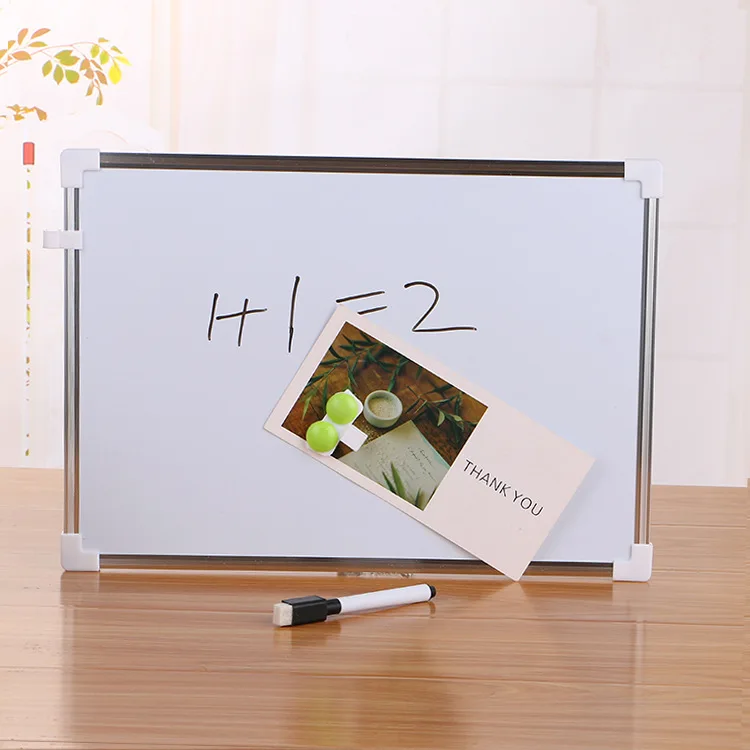 

Creative double sided magnetic whiteboard send magnetic whiteboard pen children students metal writing message drawing practice