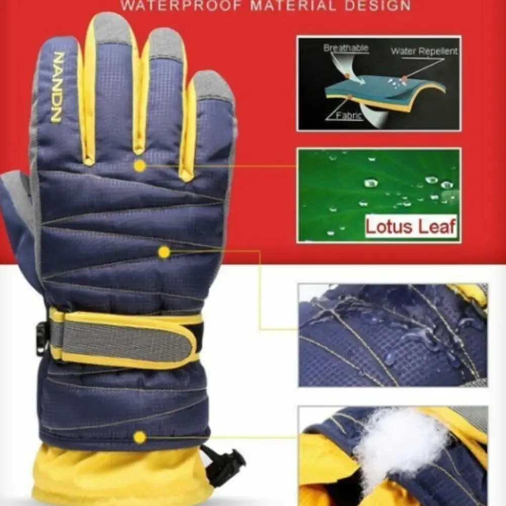 

Велосипедные лыжные перчатки теплые мотоциклетные зимние перчатки Tech унисекс велосипедные зимние пара 1 водонепроницаемые D7W9