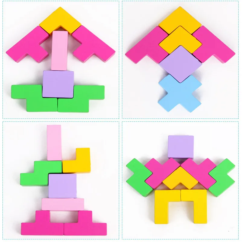 

Wooden Balcance Toy Tetris Chopping Blocks Table Game Baby Brain Early Development Educational Toys Gifts for Children