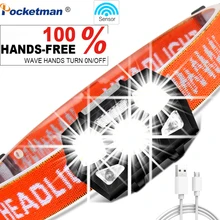 Налобный фонарь с зарядкой от USB 6000 лм|Налобные LED-фонари|