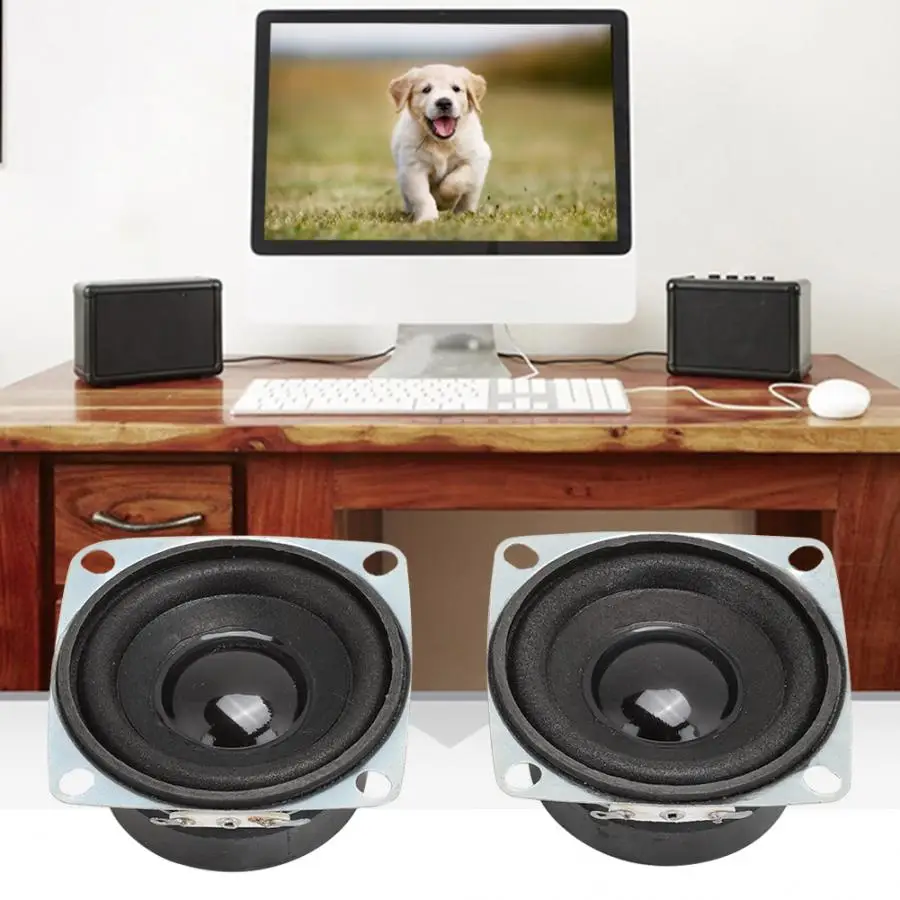 2 шт. дюймовый динамик 4 Ом 3 Вт высокая чувствительность мощный бас полный