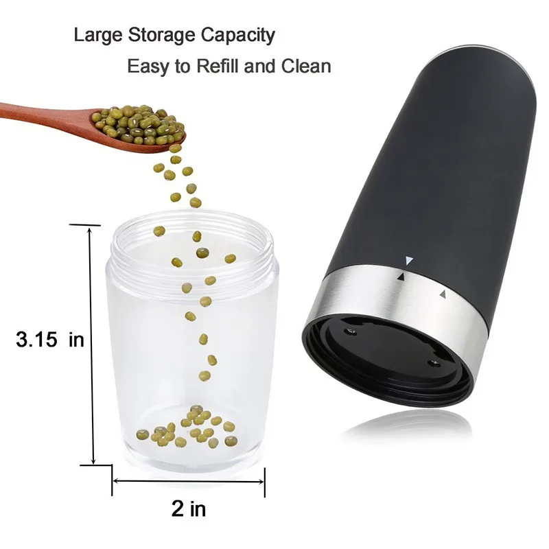 

Electric Induction Pepper Mill Stainless Steel Environmental Protection Wear Corrosion Resistance