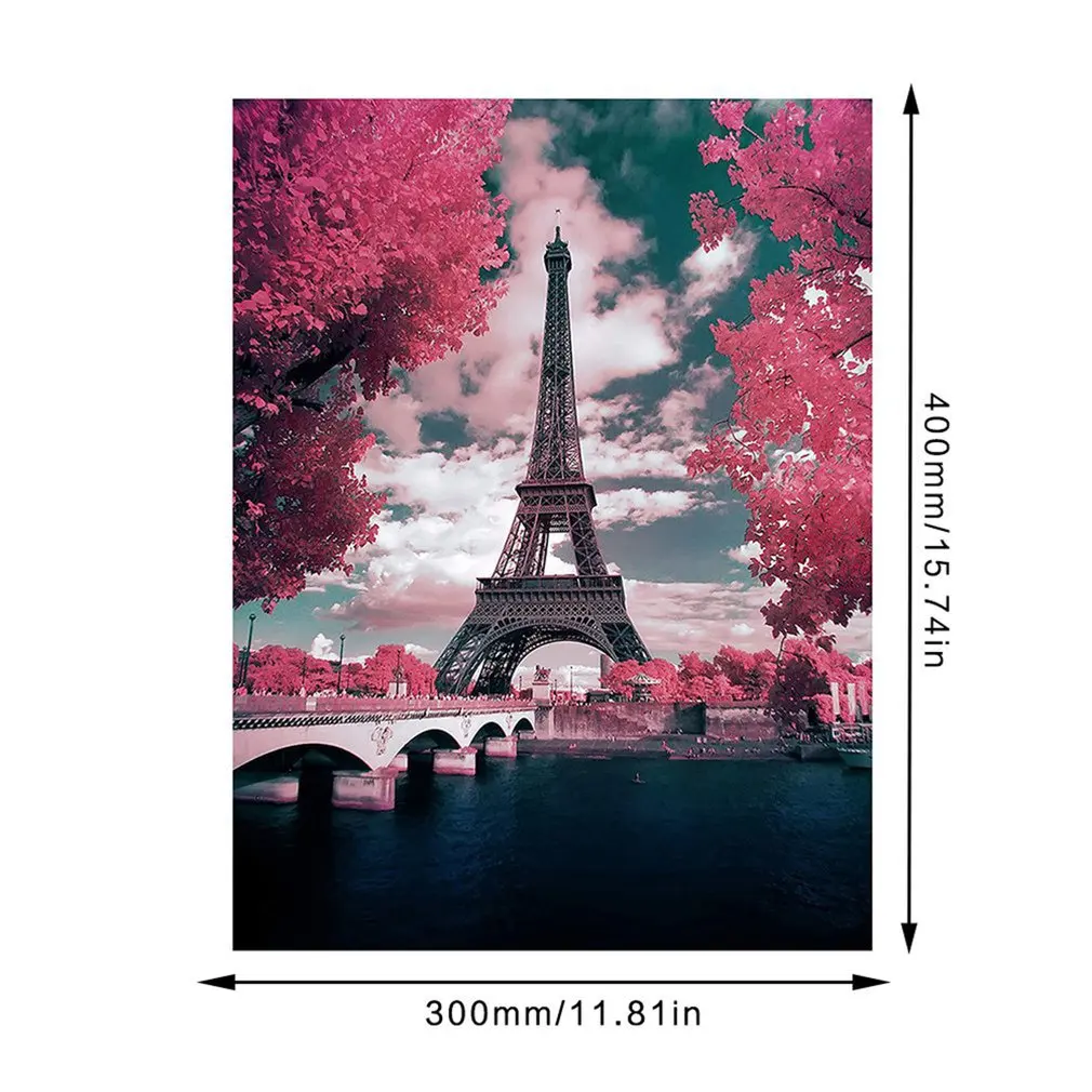 Эйфелева башня пейзаж алмазная живопись смола сверло Алмазный рисунок