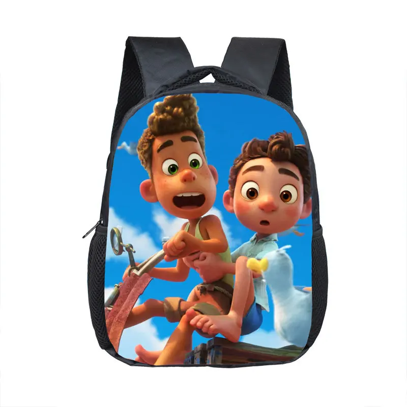 

Luca Pixar Disney Children's School Bag Sea Monsters Student Cartoons Cute Alberto Giulia Backpack High Capacity Portable Bags
