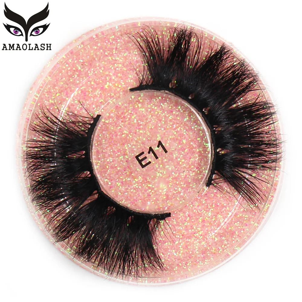 AMAOLASH 3D Mink Lashes False Eyelashes Natural long Handmade Dramatic Fake lashes Thick eyelash Extension TE11 | Красота и здоровье
