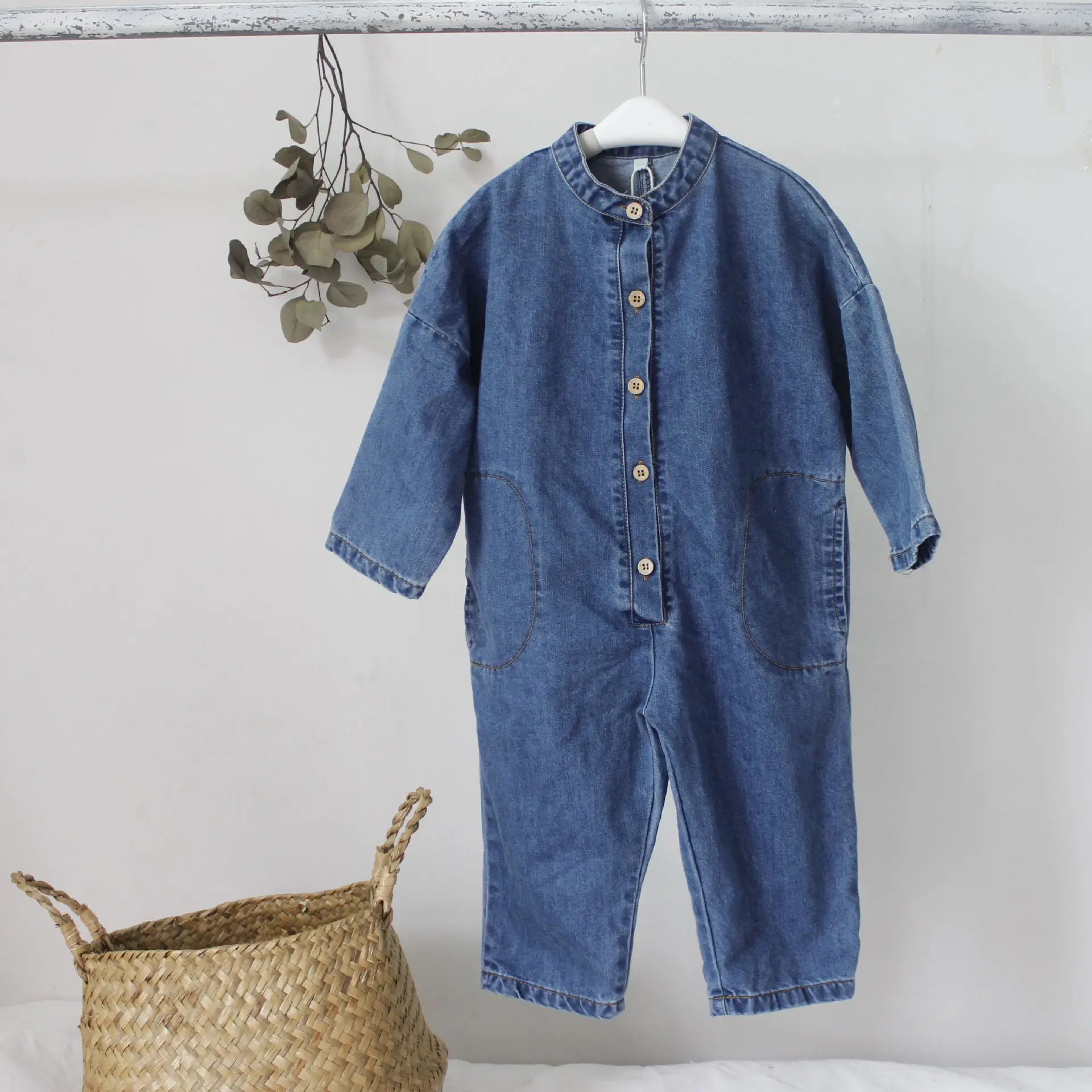 

Autumn Children Jumpsuits Boys and Girls Denim Jumpsuit kid autumn
