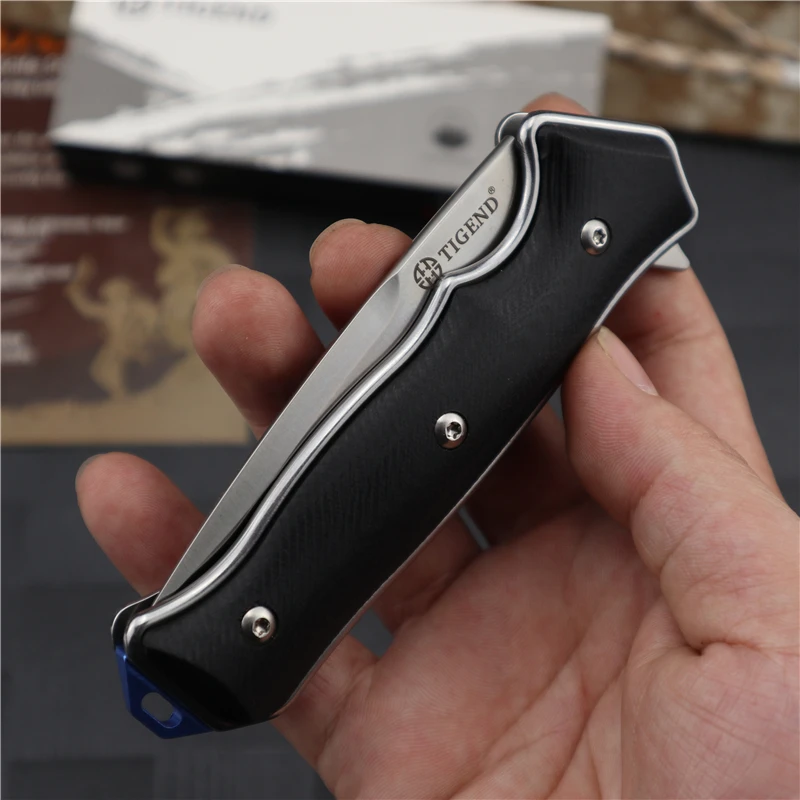 Складной нож D2 со стальной рукояткой G10 тактический охотничий Клинок для
