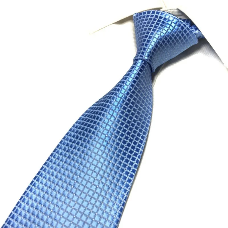 

8cm Classic Plaid Neck Ties for Men Casual Suits Tie Stripe Blue Purple Mens Neckties for Business Wedding Men Ties
