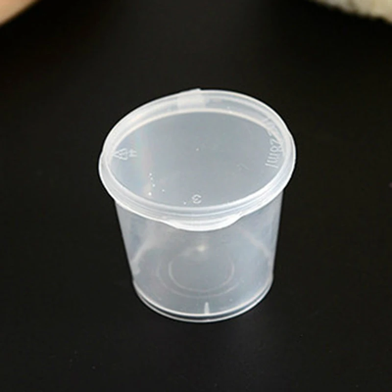 10PCS 25ml 10 шт. Slime глина коробка для хранения 25/40/50/80 мл круглый контейнер для хранения с крышкой - Цвет: 10PCS 25ml