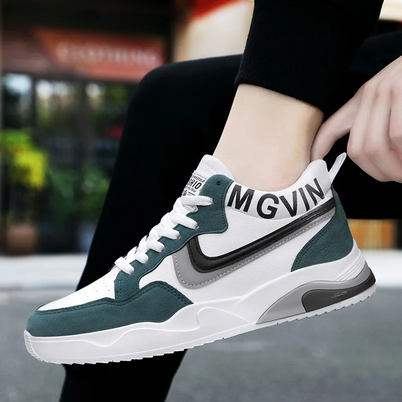 

High-top shoes men's casual sports shoes fashion white non-slip lightweight fitness jogging shoes breathable tennis shoes