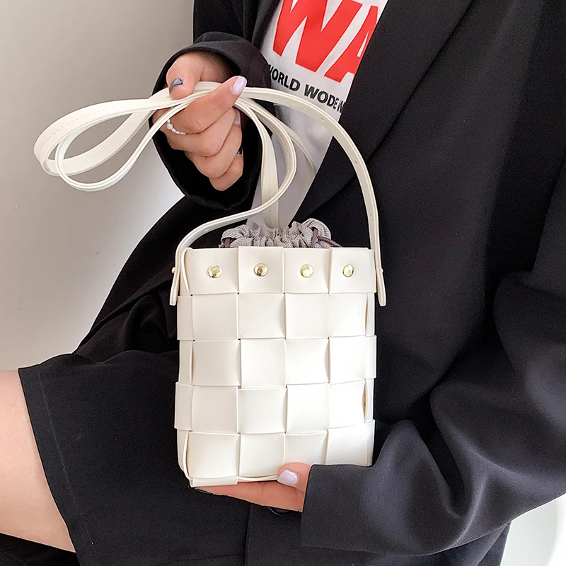 

VeryMe Woven Crossbody Packet Fashion New High Quality PU Leather Women's Designer Handbags Chain Tote Shoulder Messenger Bags
