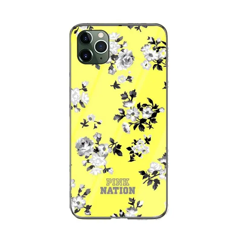 

FHNBLJ pink Phone Case For iPhone 12 mini 12 PRO Max 11 pro XS MAX 8 7 6 6S Plus X XR cover