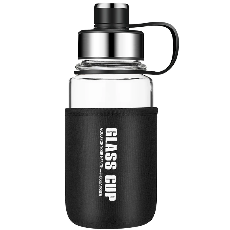 저렴한 식수 유리 컵 휴대용 대용량 체육관 물병 스포츠 750 Ml 야외 Vidrio Agua 주스 유리 병 차 HH50SP