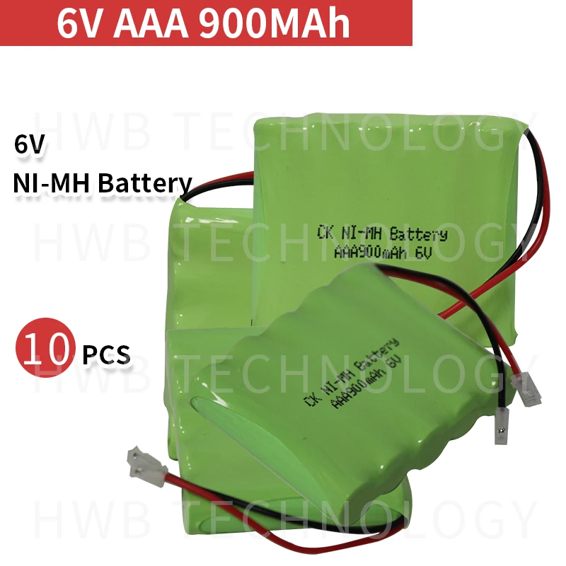 10 шт./лот новый оригинальный Ni-MH аккумулятор 6 в AAA 800 мАч с пробками бесплатная