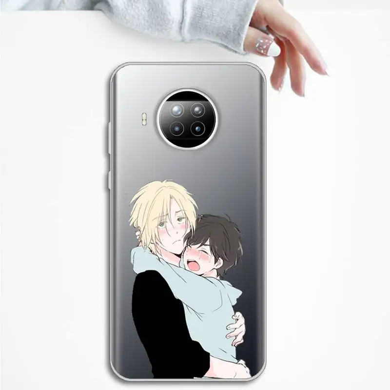 

Banana Fish Phone Case Transparent Clear for Xiaomi Redmi note 10 t 8 9 pro lite 11