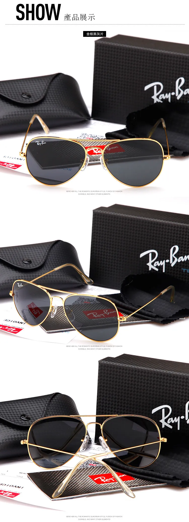 Rayban RB3025 поляризованные солнцезащитные очки мужские RayBan авиационные очки для вождения мужские солнцезащитные очки для мужчин ретро женщин Gafas 3025