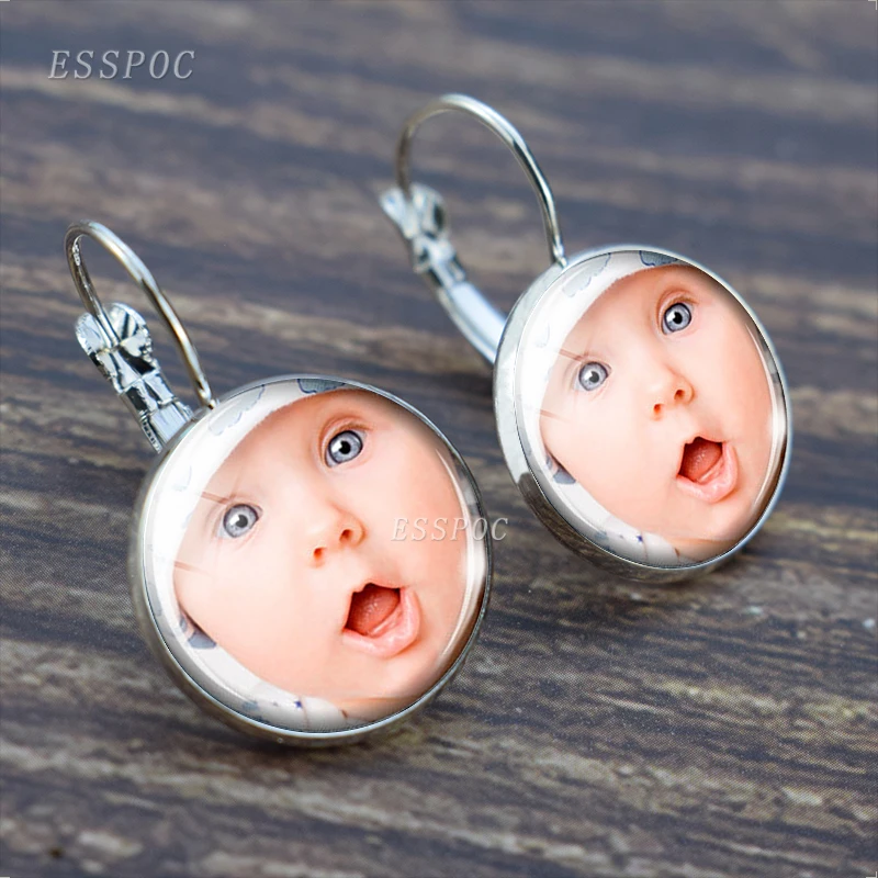 Серьги кольца с изображением и текстом под заказ|Индивидуальные Серьги| |