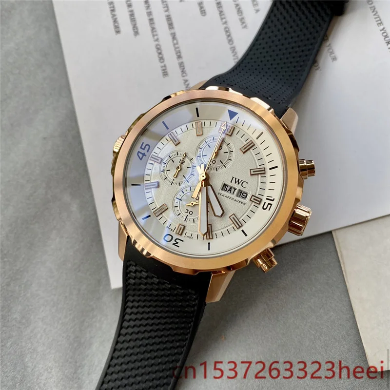 

IWC watch men's skeleton automatic mechanical AAA watch gold skeleton retro men's women watch quartz watch