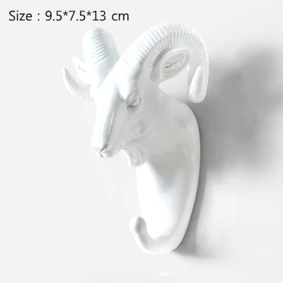 Sheep-White Strongwell, скандинавские крючки в виде животных, американский подвесной крючок, держатель, вешалки для ключей, крепкие бесшовные крючки для украшения дома - Цвет: Sheep-White