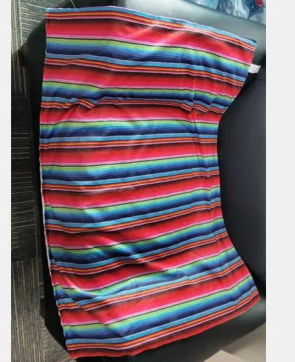 RTS 1 шт образец Минки Serape узоры детское одеяло Blanks футболки для девочек байковые
