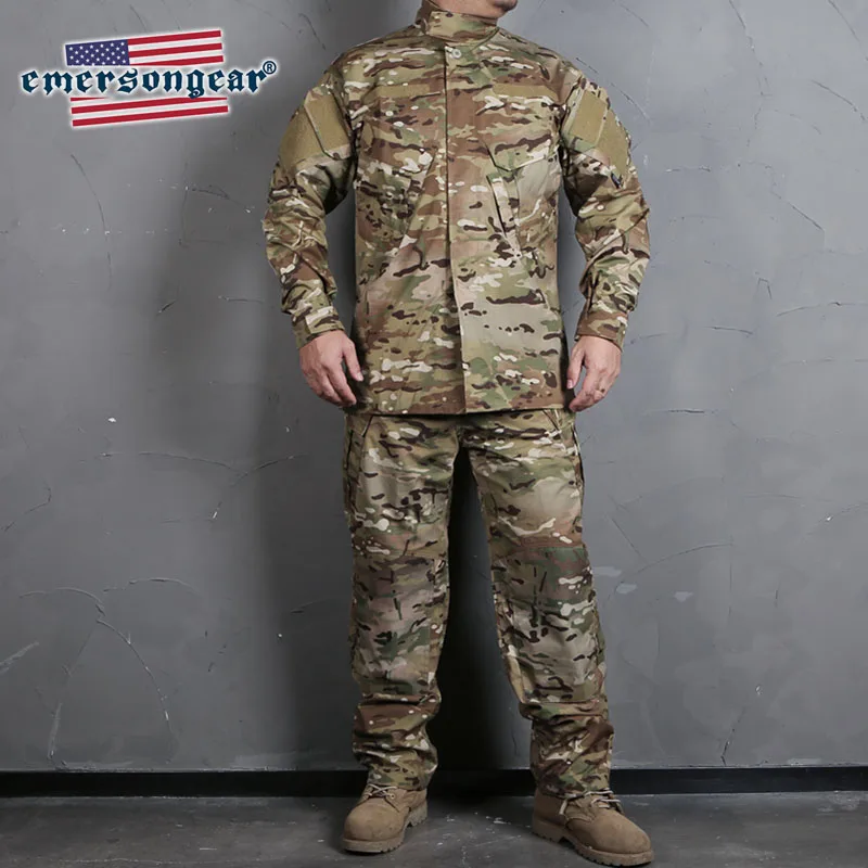 MC Emersongear синий лейбл тактический боевой R6 форма рубашка и брюки набор поле BDU штурмовая Униформа Военная армейская спортивная одежда - Цвет: MC