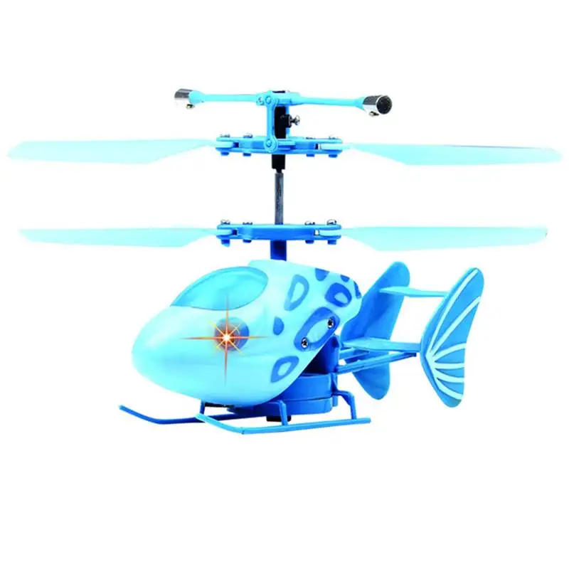 

777-575 2.4G 2CH Light Weight Altimeter Aircraft Altitude Hold RC Helicopter RTF Alloy Electric RC Model Toys Blue/Yellow