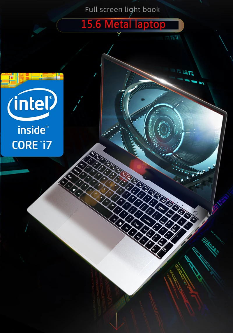 15,6 дюймовый металлический игровой ноутбук 16 ГБ/8 ГБ 512 ГБ SSD+ 1 ТБ Intel I7 4-го поколения Windows 10 ультратонкий компьютер