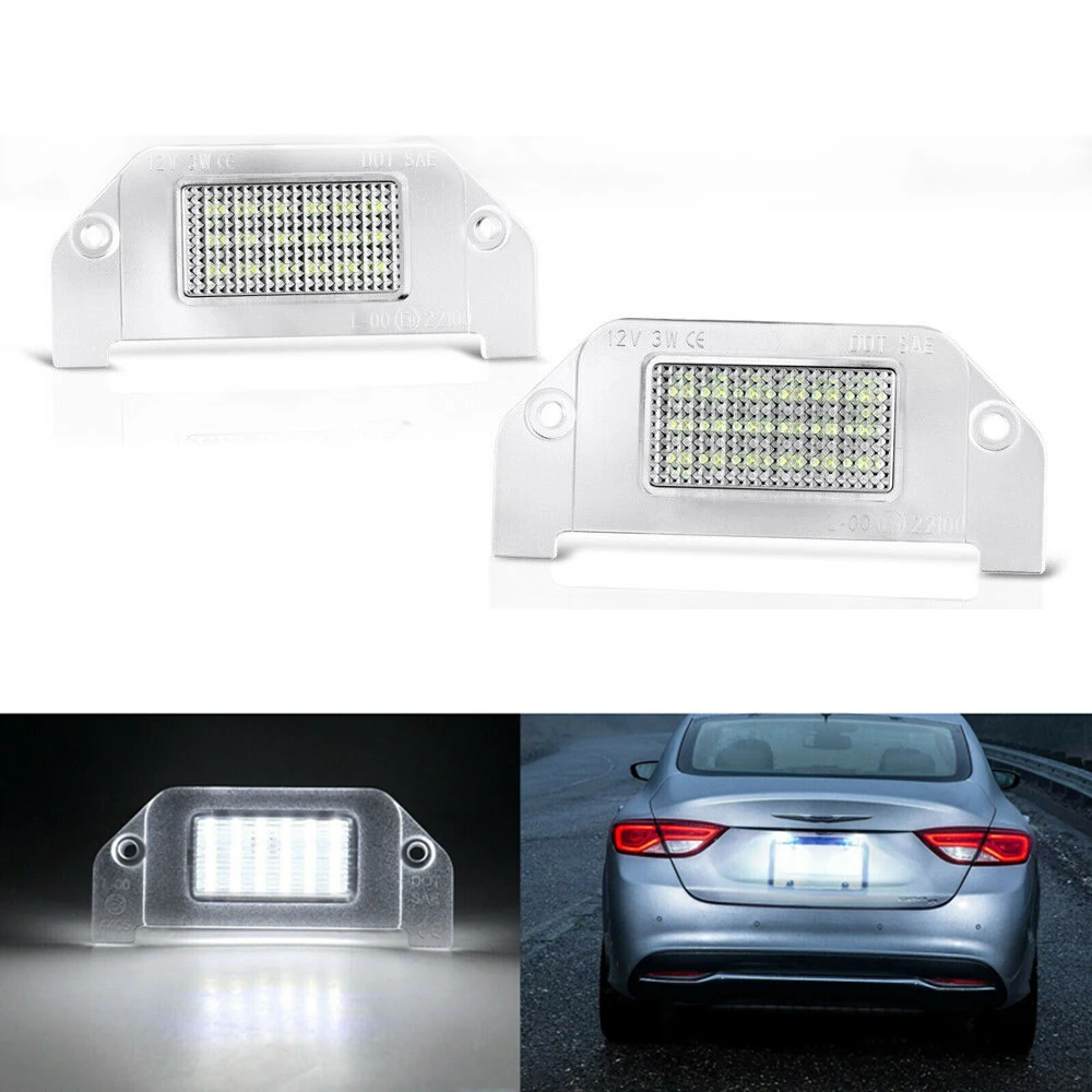 Для Chrysler 300 300C 05-14 Sebring 07-10 чистый белый SMD Led номерной знак светильник для хвостовой