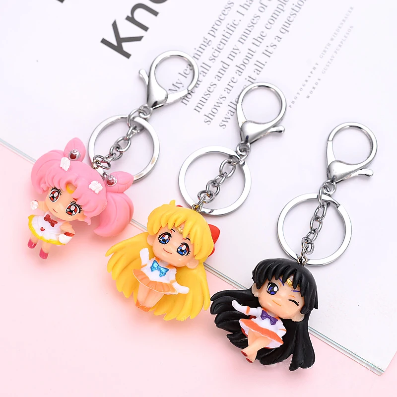 Брелок-подвеска в виде мультяшного моряка Луна на брелок для автомобильного