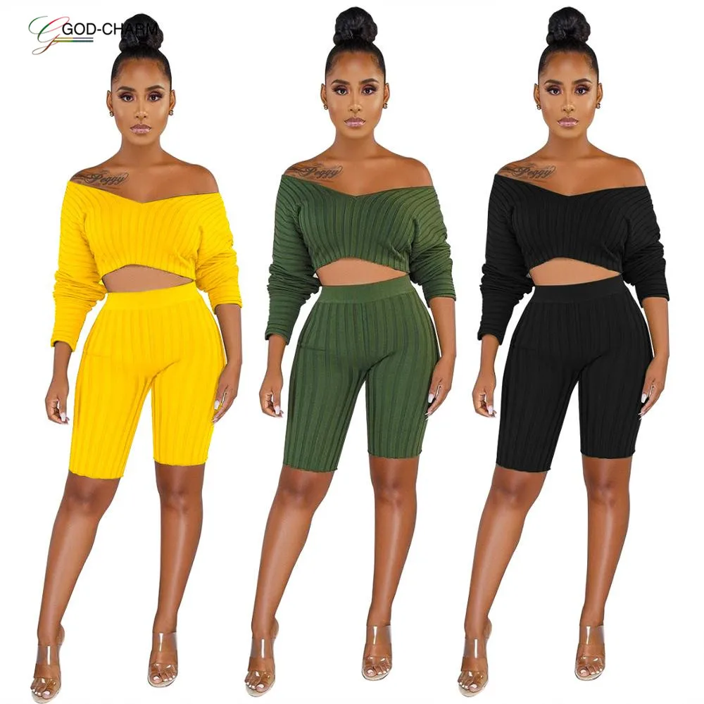 

*S-70909 2020 new arrivals Wholesale African sexy sweater clubwear women two piece outfits two piece set women clothing sexy