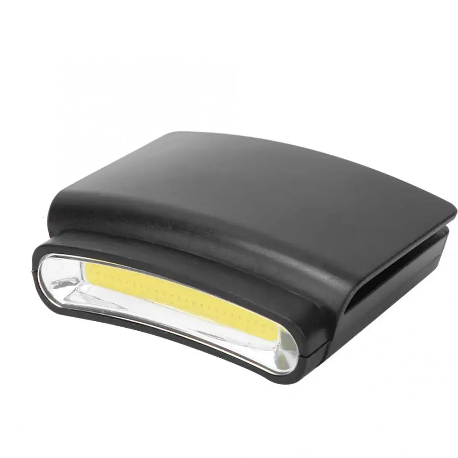 Пластиковый светодиодный портативный налобный фонарь с зажимом для крышки шляпы