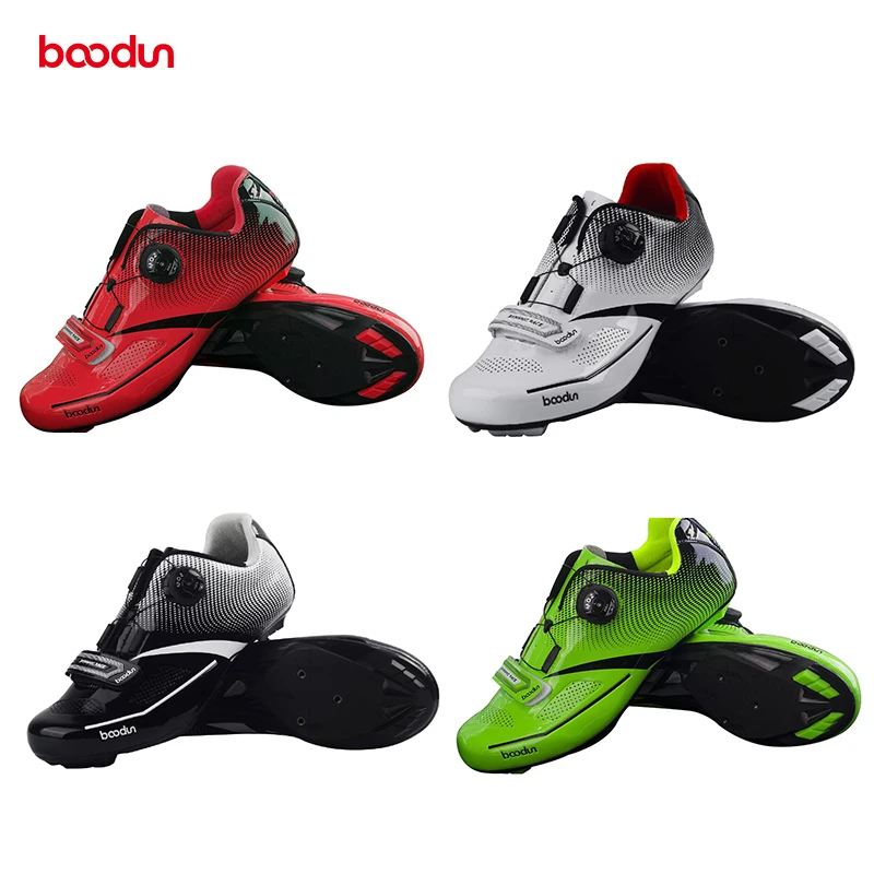 

2020 BOODUN NEW Road Bike Shoes Mountain Bike Bicycle Shoes Reflective Cycle Sneaker Triathlon Racing Shoes men's Cycling Shoes